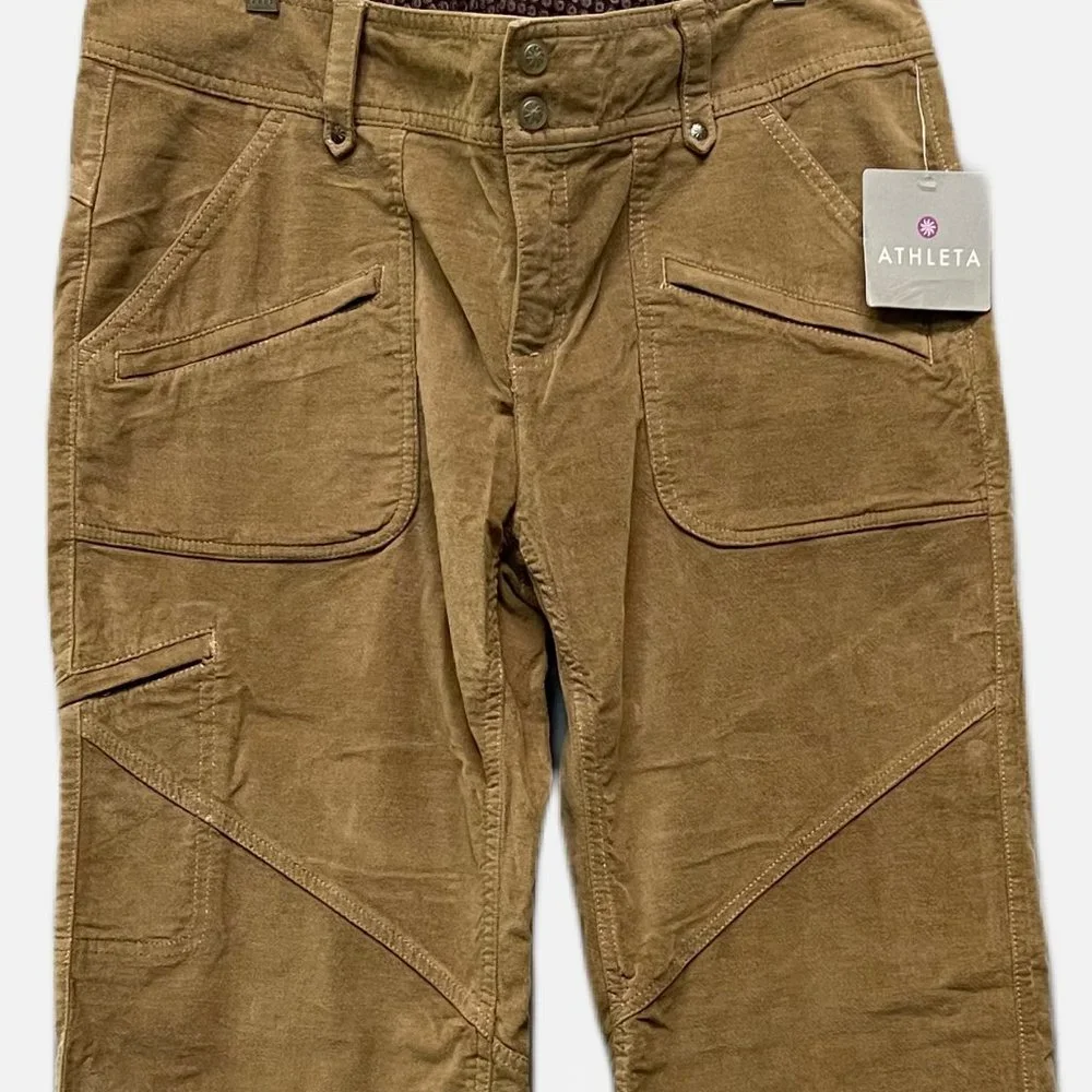 NWT! Athleta Women's Dust Pants Size 8 Brown - Picture 4 of 4